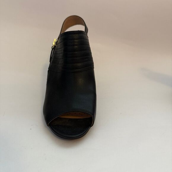 Abella Celia True Comfort Open Toe Sandals Black Block Heel Women's 8.5M - Picture 3 of 9